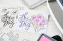 Preview: Sizzix - Stanzschablone & Stempelset "Di Oh Happy Day" Thinlits Craft Dies & Clear Stamps by by Vicki Boutin