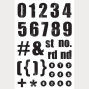 Preview: Simple Stories - Numbers Stempel "Rustic Legend" Clear Stamps