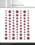 Preview: Simple and Basic - Glitter Enamel Dots "Wine Red"