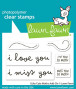 Preview: Lawn Fawn - Stempelset "I Like Cute Moths Add-On" Clear Stamp