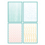 Preview: Sizzix - Schablone "Holiday Layering Stripes" Stencil Design by Vicki Boutin
