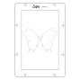 Preview: Sizzix - Schablone "Butterflies" Stencil Design by Willow Wolfe