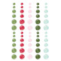 Preview: Simple Stories - Glitter Enamel Dots "Kringle & Co." 60 Stück