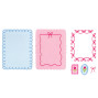 Preview: Sizzix - Stanzschablone "Loops, Bows & Frames" Thinlits Craft Dies by Letters by Shells