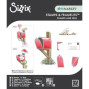 Preview: Sizzix - Stanzschablone & Stempelset "Letter Drop" Thinlits Craft Dies & Clear Stamps by by 49 & Market