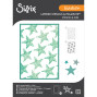 Preview: Sizzix - Schablone & Stanzen "Script Layering Stars" Stencil & Framelits Die - by Vicki Boutin