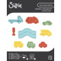 Preview: Sizzix - Stempelset & Stanzschablone "Cars and Trucks" Kid Create Clear Stamps Set & Framelits Die