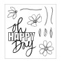 Preview: Sizzix - Stanzschablone & Stempelset "Di Oh Happy Day" Thinlits Craft Dies & Clear Stamps by by Vicki Boutin