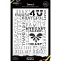 Preview: Arden Creative Studio - Schablone 6x8 Inch "Thankful" Stencil by Katie Pertiet