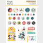 Preview: Simple Stories - Decorative Brads "Say Cheese Happiest Place"