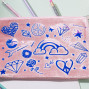 Preview: Cricut - Smart Iron-On "Holographic Blue" Transferfolie 13x36 (2011659)