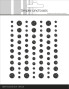 Preview: Simple and Basic - Glitter Enamel Dots "Black"