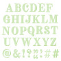 Preview: Sizzix - Stempelset "Textured Alphabet" Clear Stamps Design by 49 & Market