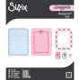Preview: Sizzix - Stanzschablone "Loops, Bows & Frames" Thinlits Craft Dies by Letters by Shells