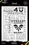 Preview: Arden Creative Studio - Schablone 6x8 Inch "Thankful" Stencil by Katie Pertiet