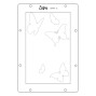Preview: Sizzix - Schablone "Butterflies" Stencil Design by Willow Wolfe