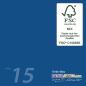 Preview: Faltkarte mit Briefumschlag DIN B6 in blau
