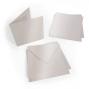 Preview: Faltkarte 15x15cm mit Briefumschlag 16x16cm in metallic puderrosa