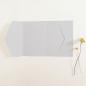 Pocketfold-Karte B6 seitlich Premium-Karton "Lichtgrau" Basic Line
