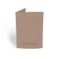 Passepartoutkarte rechteck 3-Fach DIN B6 in taupe