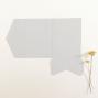Preview: Pocketfold-Karte B6 Premium-Karton "Lichtgrau" Exklusiv Line