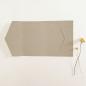 Pocketfold-Karte B6 seitlich Recycling "Kraft Grau" Basic Line