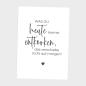 Preview: Spruchposter "Was du heute kannst" | Geschenkidee | Personalisiert  | individuelles Bild | Wanddeko