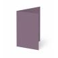 Preview: Trippelkarte - Leporello 220g/m² DIN B6 3-Fach in kraft purple
