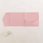 Pocketfold-Karte Quadrat (15x15) Premium-Karton "Babypink" Exklusiv Line