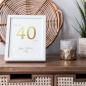 Preview: Metallicposter "Geburtstag"  | Goldposter | Familienposter | Personalisiertes Poster | Wanddeko