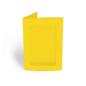 Passepartoutkarte rechteck 3-Fach DIN B6 in sonnengelb