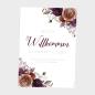 Preview: Willkommensschild "Boho Violett-Flower" 