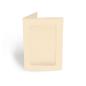 Passepartoutkarte rechteck 3-Fach DIN B6 in creme