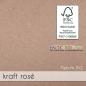 Preview: Faltkarte DIN A6 mit Briefumschlag DIN C6 in kraft rosé