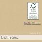 Preview: Faltkarte mit Briefumschlag DIN B6 in kraft sand