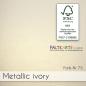 Preview: Faltkarte mit Briefumschlag DIN A5 in metallic ivory