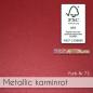 Preview: Doppelkarte - Faltkarte 15x15cm, 300g/m² in metallic karminrot