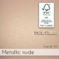 Preview: Passepartoutkarte rechteck 3-Fach DIN B6 in metallic nude