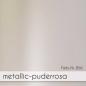 Preview: Altarfalz-Karte quadratisch (14,8x14,8cm) 300g/m² in metallic puderrosa