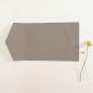 Pocketfold-Karte B6 seitlich Premium-Karton "Taupe" Basic Line