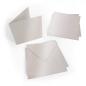 Preview: Faltkarte 15x15cm mit Briefumschlag 16x16cm in metallic puderrosa