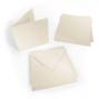 Preview: Faltkarte 15x15cm mit Briefumschlag 16x16cm in metallic champagner