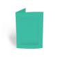 Passepartoutkarte rechteck 3-Fach DIN B6 in struktur türkis
