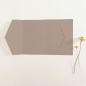 Pocketfold-Karte B6 seitlich Struktur-Karton "Struktur Taupegrau" Basic Line