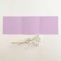 Trippel-Pocketfold-Karte quadratisch (15x15) Premium-Karton "Lavendel" Basic Line