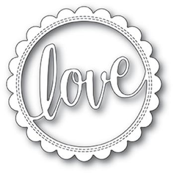 Poppystamp Die - Love Stitch Circle Frame