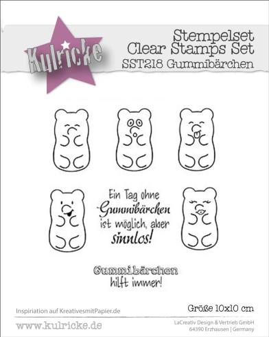 Kulricke Stempelset "Gummibärchen" Clear Stamp Motiv-Stempel