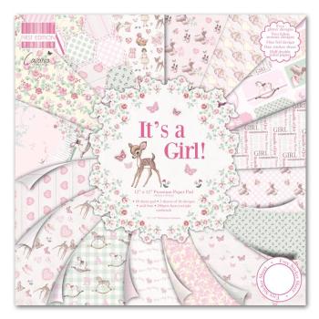 First Edition Paper Pad "It's a Girl" 12"x12" (FEPAD078)
