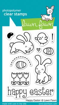 Lawn Fawn Stempelset "Happy Easter" Clear Stamp