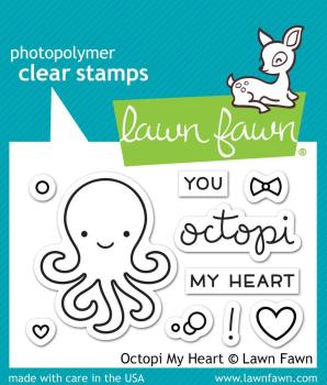 Lawn Fawn Stempelset "Octopi My Heart" Clear Stamp